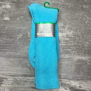 VTG Burlington NWT Turquoise Socks
